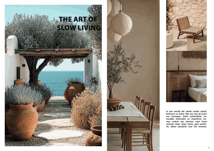 Spread van twee pagina's uit hetzelfde magazine
