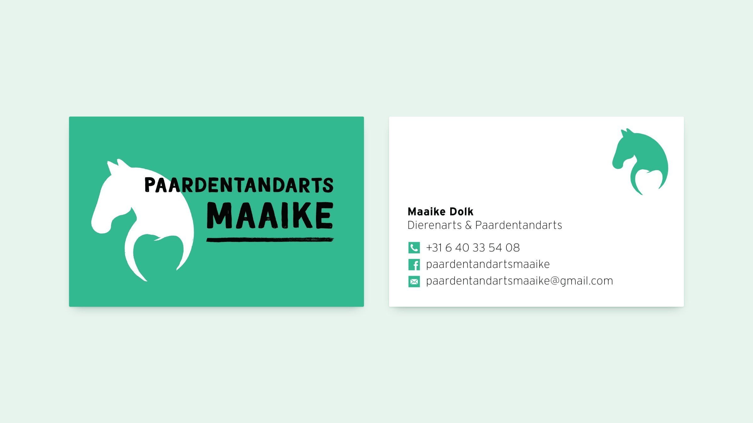 Paardentandarts Maaike – ontwerp door Buro Reni