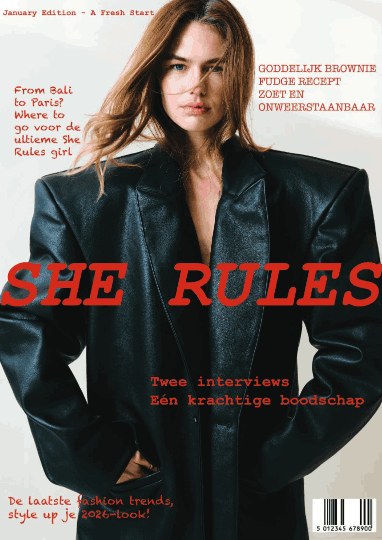 Magazinecover van een cursist, gemaakt in InDesign