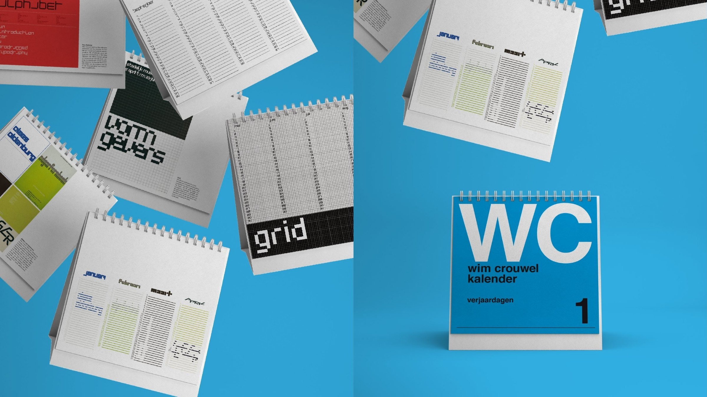 WC kalender – ontwerp door Buro Reni